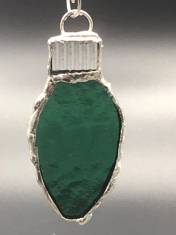 Image of Rockwell Glass Studio Stained Glass Christmas Bulb Ornament