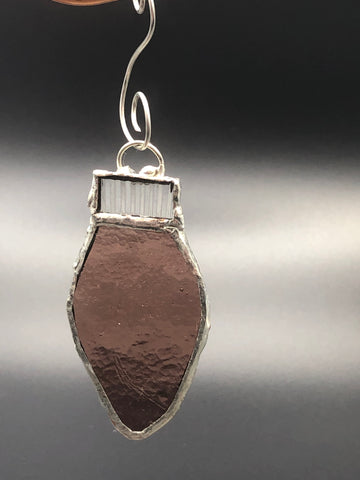 Image of Rockwell Glass Studio Stained Glass Christmas Bulb Ornament