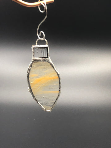 Image of Rockwell Glass Studio Stained Glass Christmas Bulb Ornament