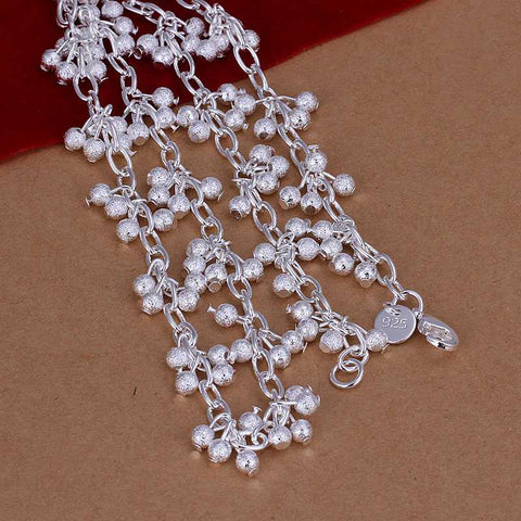 Image of Sand Bead Grape beads in silver