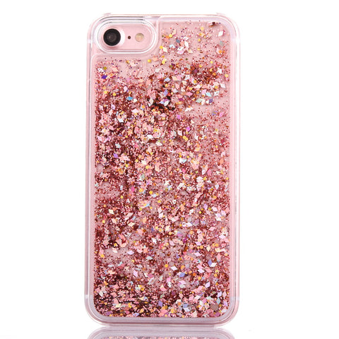 Image of LOVECOM Dynamic Liquid Glitter Colorful Paillette Sand Quicksand Hard Back Cover Phone Case For iPhone 6 6S 7 7 Plus