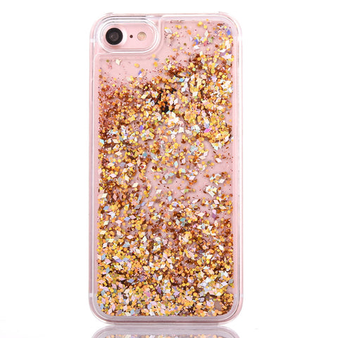 Image of LOVECOM Dynamic Liquid Glitter Colorful Paillette Sand Quicksand Hard Back Cover Phone Case For iPhone 6 6S 7 7 Plus