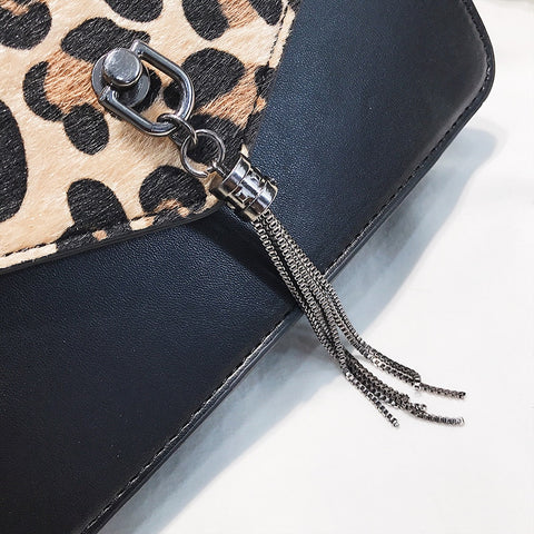 Image of Leopard & Tassel Purse