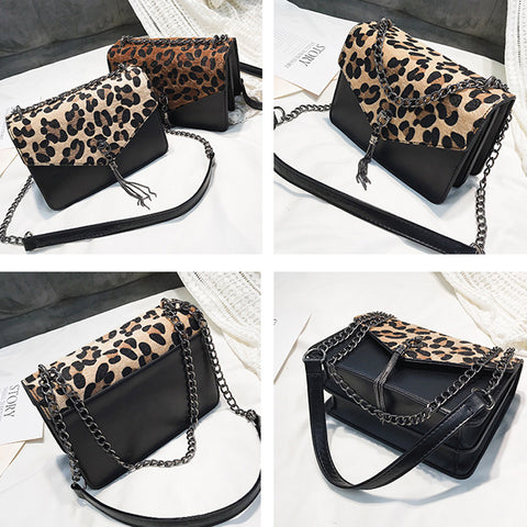 Image of Leopard & Tassel Purse