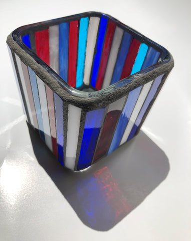 Image of Sunset Mosaic Glass Votive