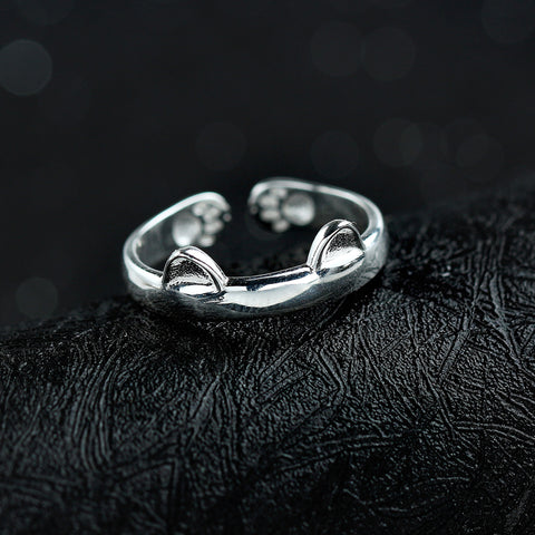 Image of 925 Silver Cat Ring