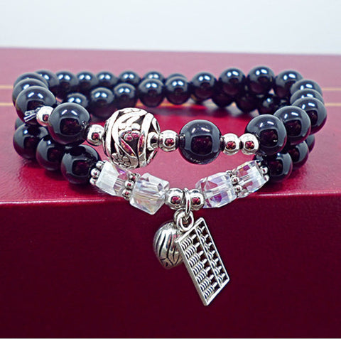 Image of Natural Black Onyx Stress Reducing Bracelets