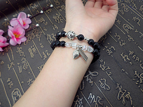 Image of Natural Black Onyx Stress Reducing Bracelets