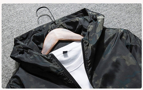 Image of New 2017 Spring Autumn Mens Fashion Casual Camouflage Hoodie Jacket Men Waterproof Clothes Men's Windbreaker Coat Male Outwear