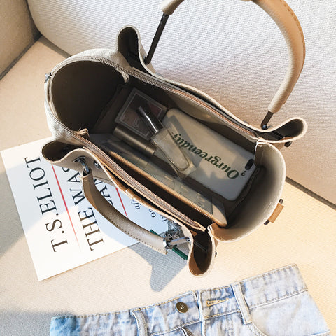 Image of New Casual Tassel Women Bag PU Leather Composite Bags Ladies large Capacity With Messenger Bags