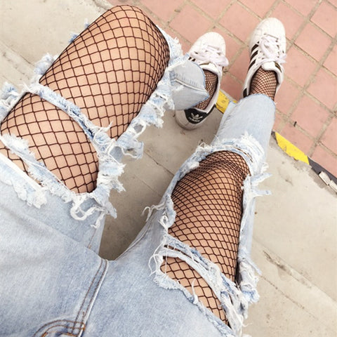 Image of Fishnet Pantyhose Thin Stockings Mesh Nylon Tights