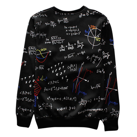 Image of New Fashion Men/women's Pullover Math Science Einstein Causal 3d Hoodies Sweatshirts Print Crewneck Female 3d Sweats Hoody