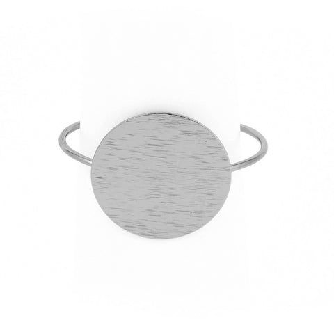 Image of Sunshine round cuff bracelet in 2 metals