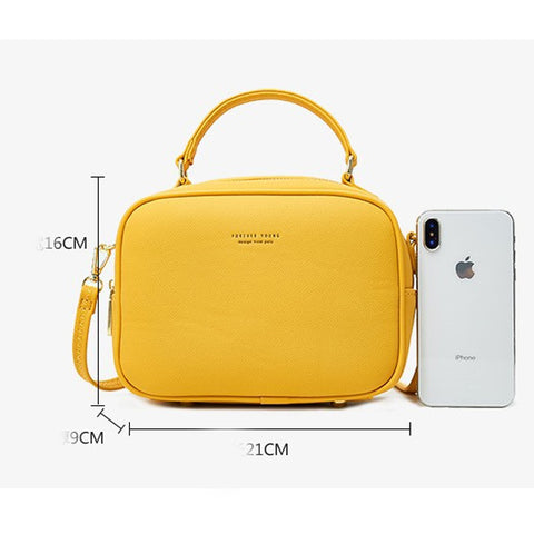 Image of Handbags and Purses Women Bags 2 Zipper Shoulder Bags Crossbody Tote Bags Top-Handle Bags