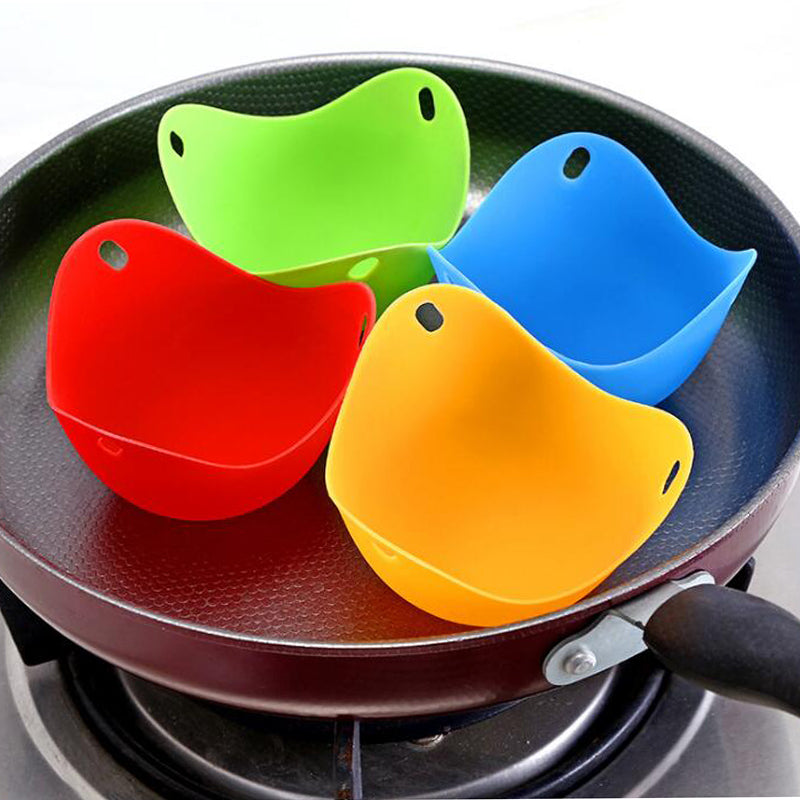 4 pc Silicone Egg Poachers