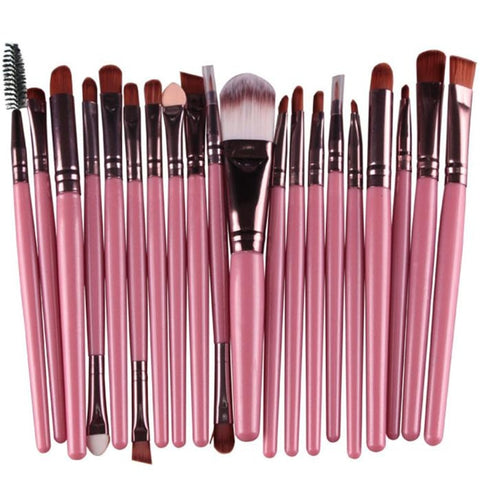 Image of Professional 20pcs/set Makeup Brushes Foundation Powder Eye shadow Blush Eyebrow Lip Brush Cosmetic Tools
