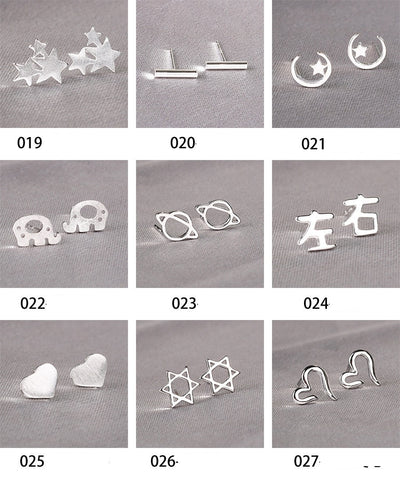 Image of Real 925 Sterling Silver Small Stud Earring