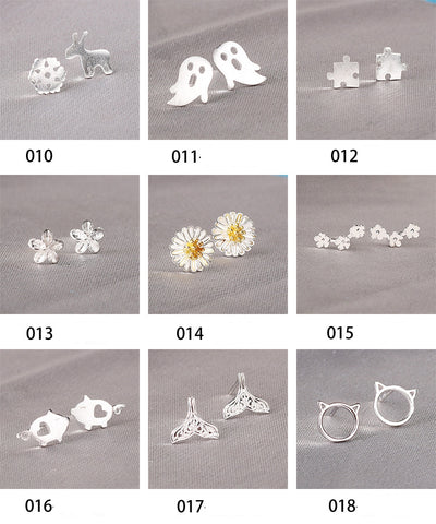 Image of Real 925 Sterling Silver Small Stud Earring