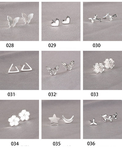 Image of Real 925 Sterling Silver Small Stud Earring