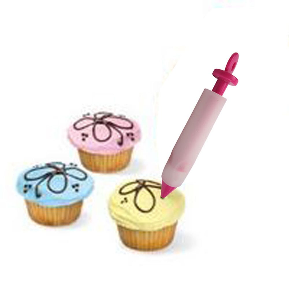 Silicone Food Writing Pen Chocolate Decorating Tools Cake Mold Cream Cup,Cookie Icing Piping Pastry Nozzles Kitchen Accessories - Free + Shipping