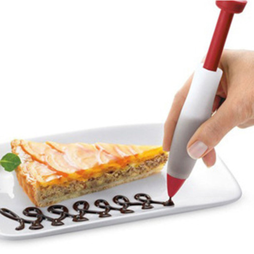 Silicone Food Writing Pen Chocolate Decorating Tools Cake Mold Cream Cup,Cookie Icing Piping Pastry Nozzles Kitchen Accessories - Free + Shipping