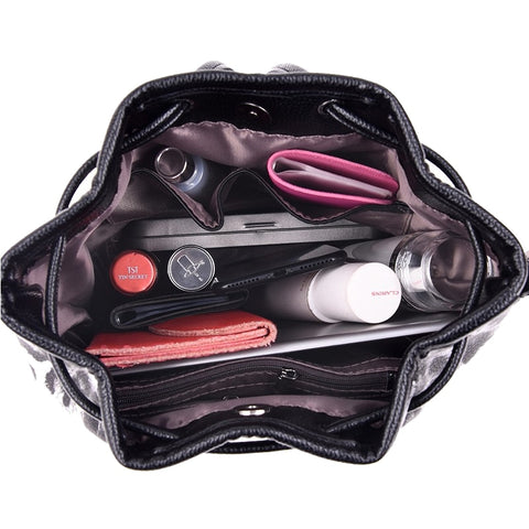 Image of Animal Print Drawstring Bucket