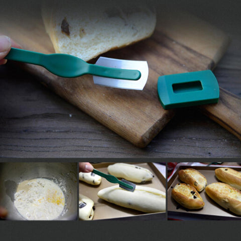 Image of Specialty European Breads Arc Curved Bread Knife Western-style Baguette Cutting French Toas Cutter kitchen Baking Pastry Tools