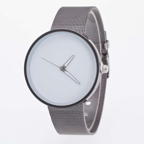 Image of Superior Mens Metal Mesh Band Quartz Wrist Watch June 25