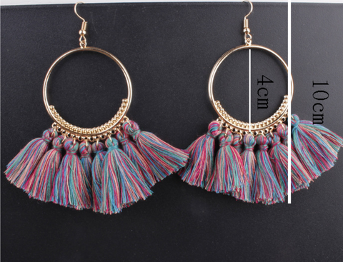 Image of Bohemian Tassel Earrings