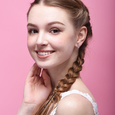 Image of Cat Heart Stud Earrings in 925 Sterling Silver