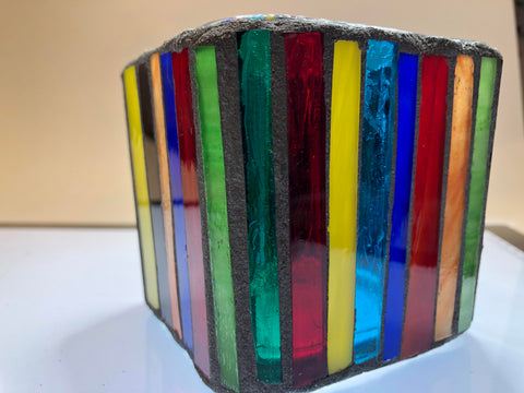 Image of Sunset Mosaic Glass Votive