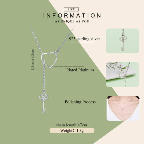 Image of The Key To Your Heart Pendant Necklaces