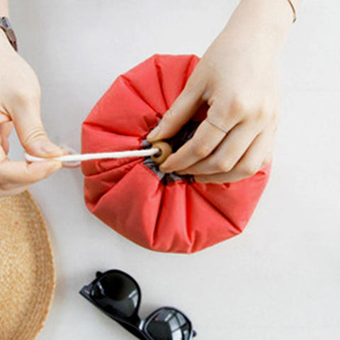 Image of Waterproof Cosmetic Bag Drawstring Makeup Bag Beauty Case