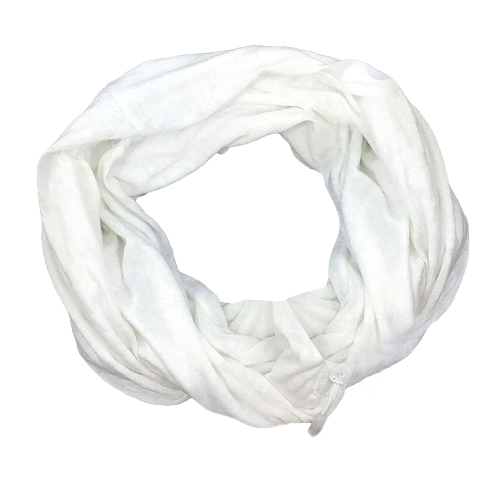 Women Infinity Scarf Zippered Secret Pocket