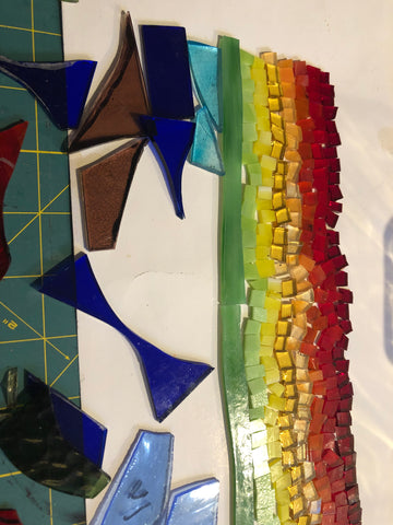 Image of Rockwell Glass Studio Stained Glass Christmas Bulb Ornament