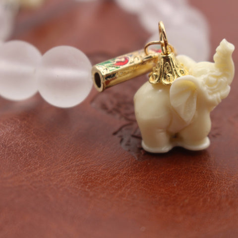 Image of Elephant bracelet for women smile Buddha charms handmade bracelet jewelry