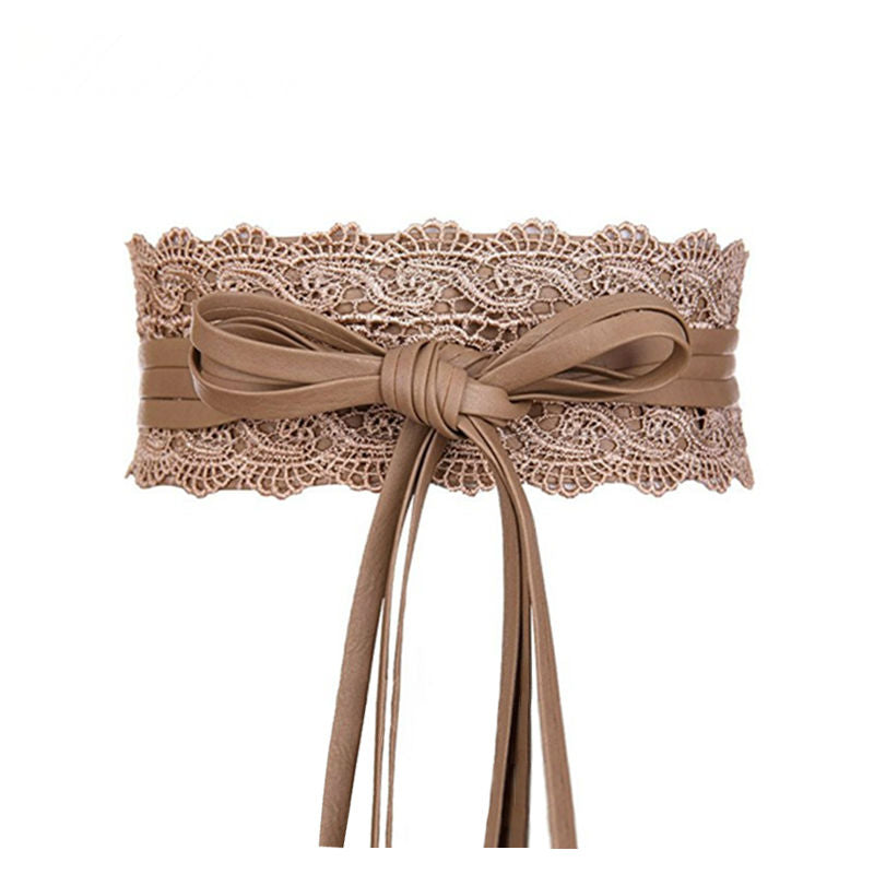 Elastic Lace Black Belts for Women Luxury Brand Designer Belts for Costumes Jeans Belt Female Wedding Dress Waistband