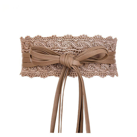 Image of Elastic Lace Black Belts for Women Luxury Brand Designer Belts for Costumes Jeans Belt Female Wedding Dress Waistband