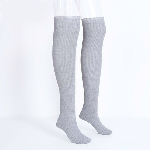 Image of Knit thigh high knee socks long Sexy stockings