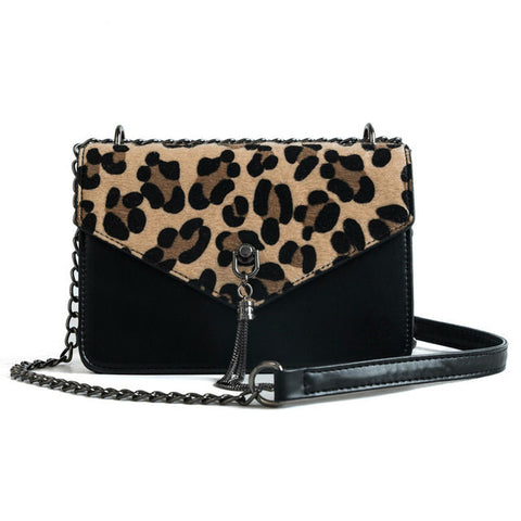 Image of Leopard & Tassel Purse