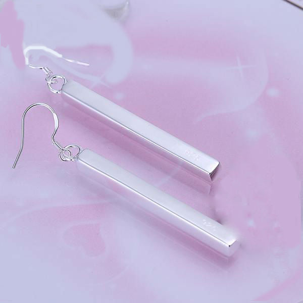 Free Shipping!!Wholesale Silver Plated Earring,Wedding Jewelry Accessories,Fashion Straight Line Long Earrings For Women