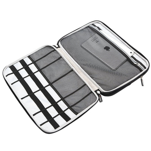 Image of 13-13.3 Inch Handle Diamond Foam Laptop Sleeve, Shock Resistant Electronics Accessories Storage Handbag /Stylish Travel