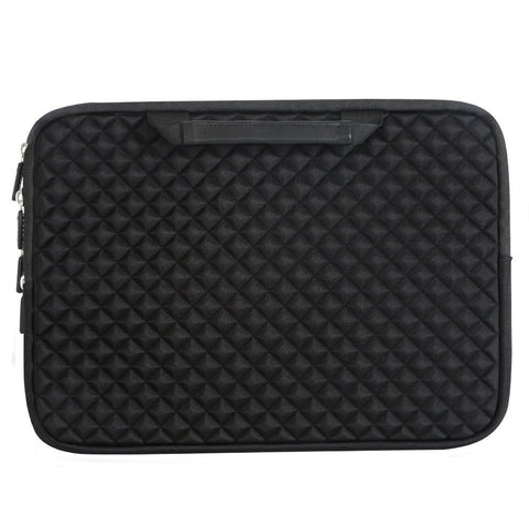 Image of 13-13.3 Inch Handle Diamond Foam Laptop Sleeve, Shock Resistant Electronics Accessories Storage Handbag /Stylish Travel