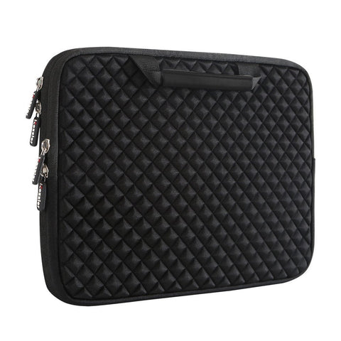 Image of 13-13.3 Inch Handle Diamond Foam Laptop Sleeve, Shock Resistant Electronics Accessories Storage Handbag /Stylish Travel
