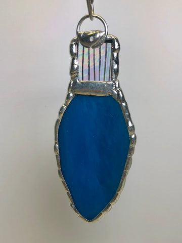 Image of Rockwell Glass Studio Stained Glass Christmas Bulb Ornament