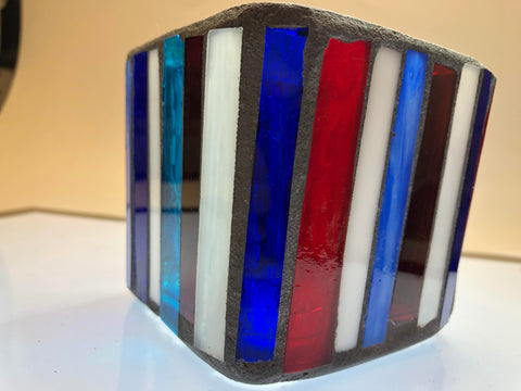 Image of Paradise Mosaic Glass Votive