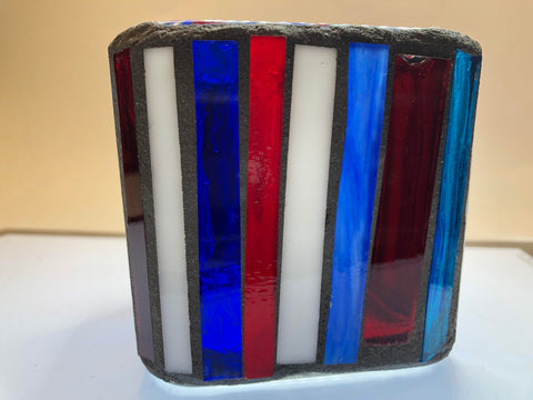 Image of Sunset Mosaic Glass Votive