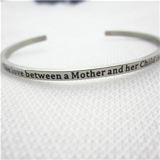 Image of Stainless Steel Engraved Positive Inspirational Quote Hand Stamped BAR Cuff Bracelet Mantra Bangle for women (COLOR:SILVER)