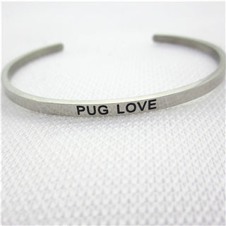 Image of Stainless Steel Engraved Positive Inspirational Quote Hand Stamped BAR Cuff Bracelet Mantra Bangle for women (COLOR:SILVER)