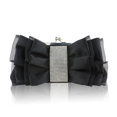 Image of Women handbags Women Clutch Wedding/bridal white/red Rhinestone silk satin Bag ladies evening/prom/shoulder/messenger bags